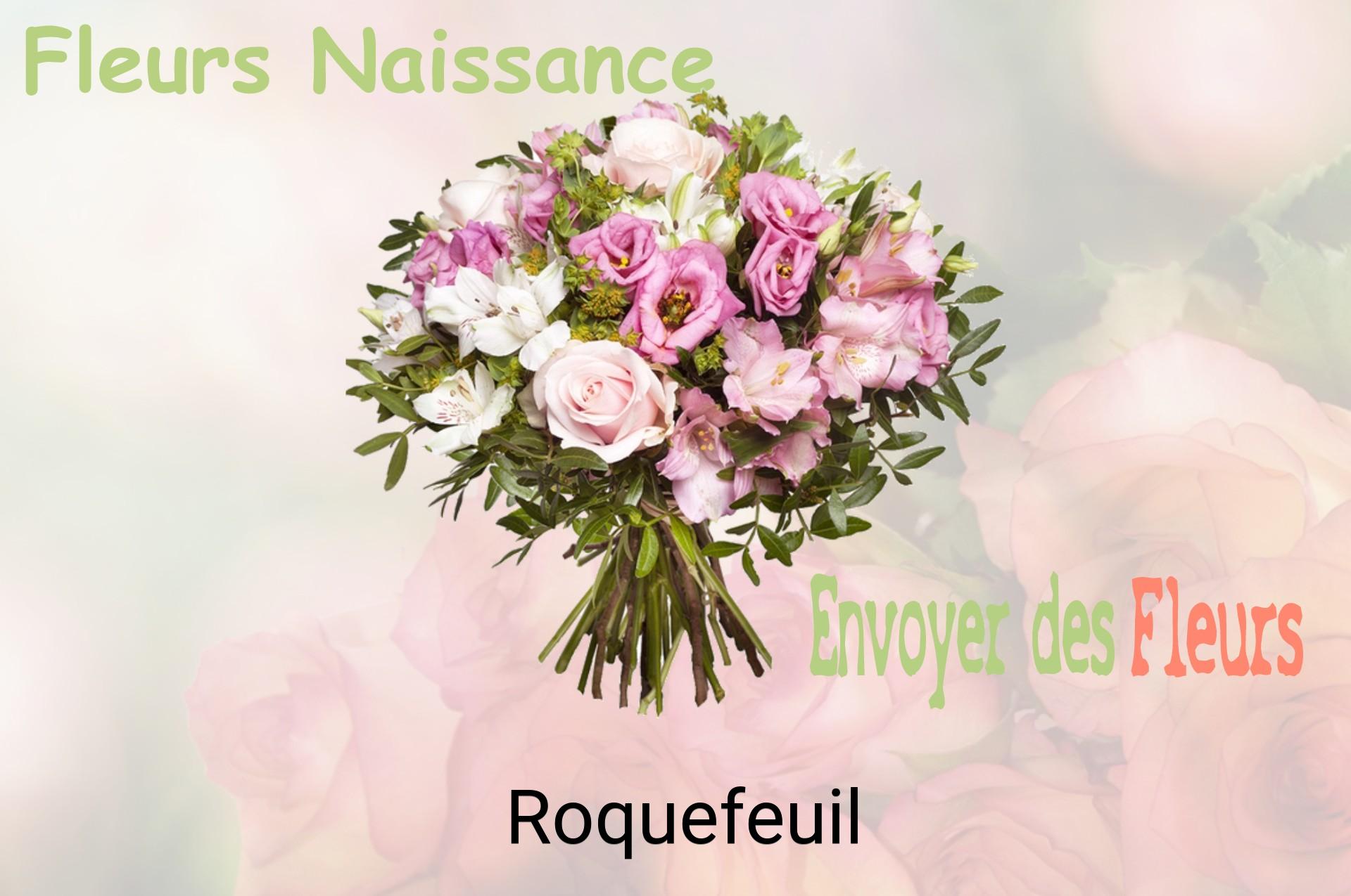 Bouquet de fleurs de naissance livré à Roquefeuil